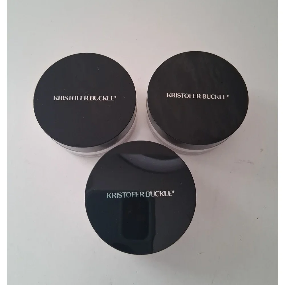 Lot of 3 Kristopher Buckle Translucent Loose Setting Powder 0.37 oz. New No Box